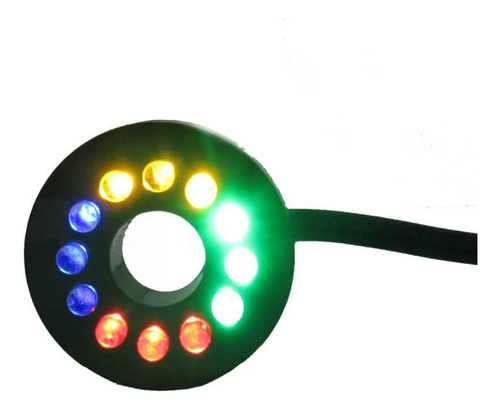 Luz Submersa Luminária Água Fonte Aquário 12 Led Colorida