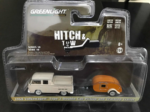 Greenlight Hitch & Tow, 1968 Volkswagen Type 2, Double Cab