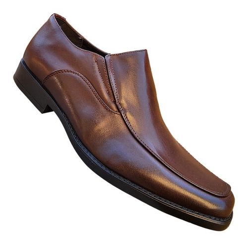 Zapato Formal De Vestir Sin Cordon Adolecentes Café 3225