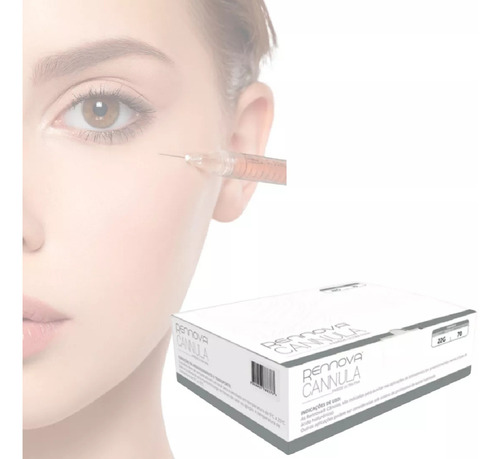 Micro Cânula 22g/50mm Com Agulha 21g P/ Preenchimento Facial