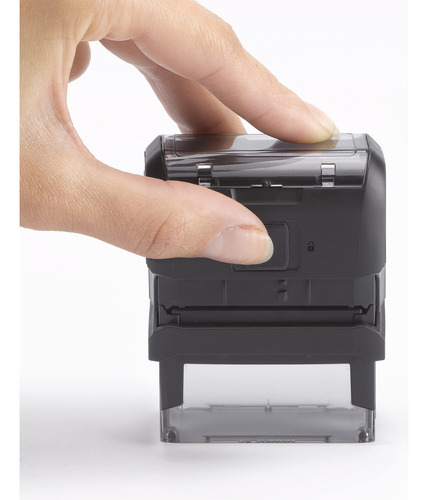 Sello Autocomposición Para Marcar Ropa Tinta Negra 3 Líneas