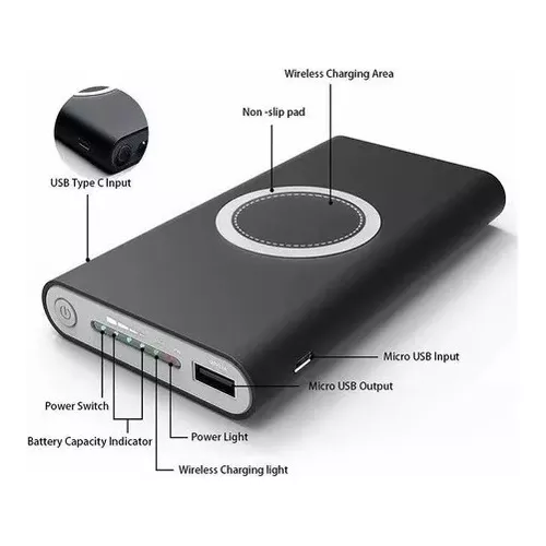 Bateria externa inalámbrica tipo MagSafe PB 8.000 mAh PD 10W Gmode azu –  BackOnline Chile