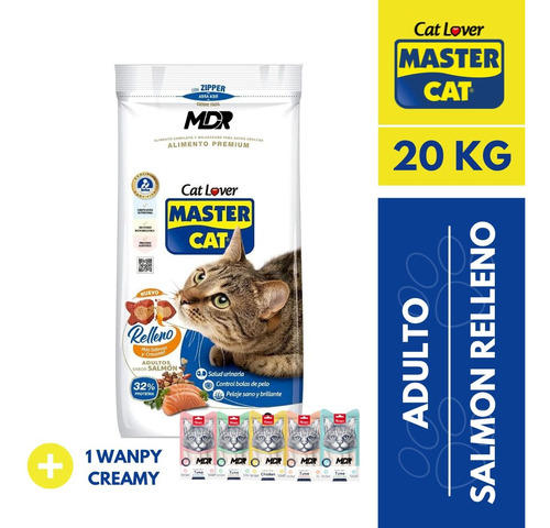 Master Cat Salmon Relleno 20kg | Solo Stgo | Mdr
