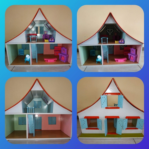 Imagen 2 de 2 de Casita De Muñecas De Madera
