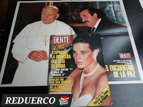 Gente 1006 Año 1984 Póster Papa Y Alfonsín Stephanie 1/11 E