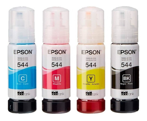 Combo 4 Colores Tinta Epson Original L1110/l3110/l3150/5190