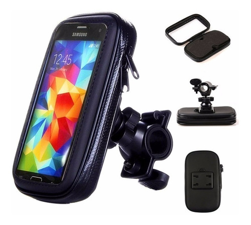 Suporte Para Celular Moto Bicicleta Guidão 5 Motoboy P.agua