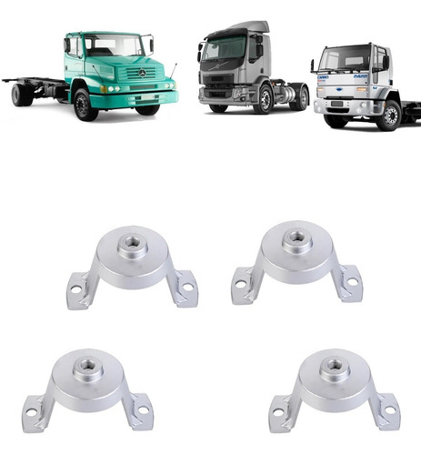 Imagem 1 de 10 de 4 Un Flange Rodoar Traseira Tracao U Mb 1620 Cargo Vw Conste