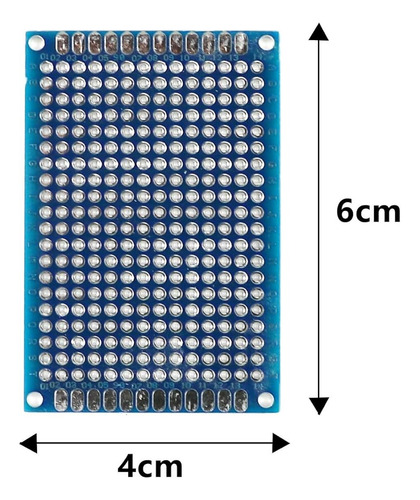 Placa Pcb Universal Baquelita Doble Cara De 4 X 6 Cm 3 Pzs