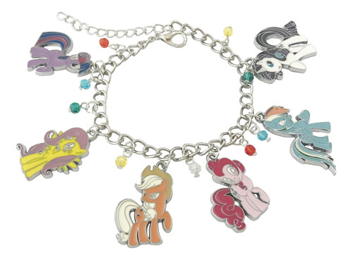 Pulsera Con Forma De Poni De Metal Con Dibujos Animados De A