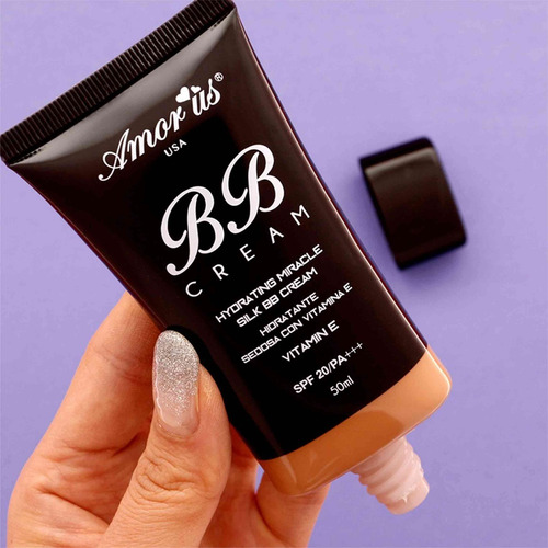 Imagen 4 de 4 de Base Maquillaje Liquido Bb Cream Amor Us Black Hidratante