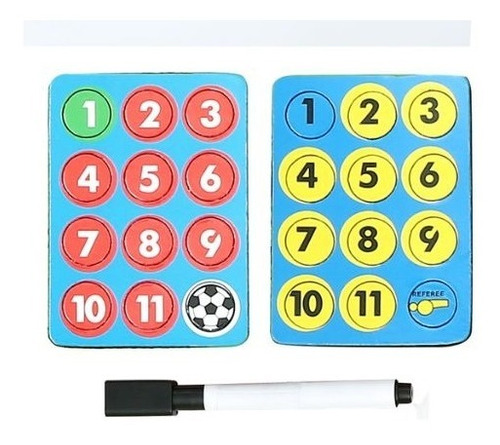 Imagen 6 de 6 de Tabla Táctica Plegable Con Cierre Magnética Para Fútbol
