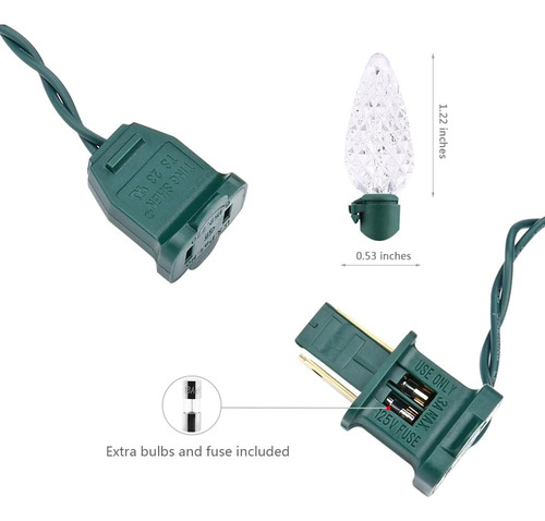 Luces De Cuerda Led C5 Led C5 De Actualización Abdominada, V