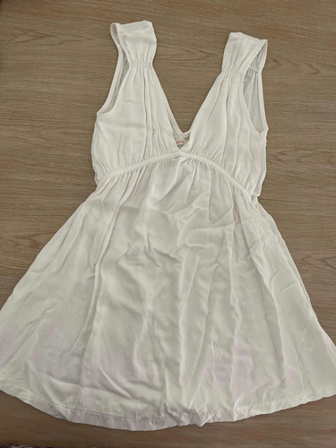 Vestido Solera Blanco De Vestir Un Solo Uso! T. S