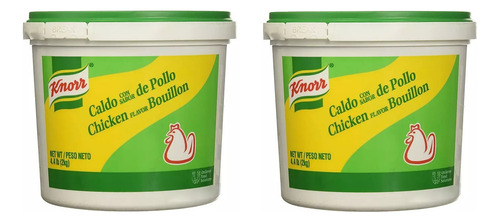Pack 2 Caldo Knorr Sabor Pollo 2kg. C/u Importado