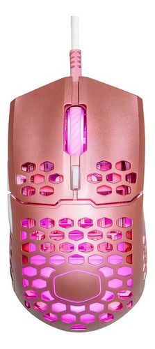 Mouse Gamer Cooler Master Mm711 Sakura Pink Rgb 16000 Dpi Color Rosado