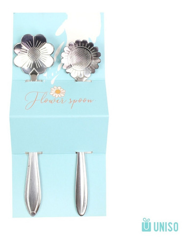 Imagem 3 de 3 de Conjunto De Colher Flor 2pcs