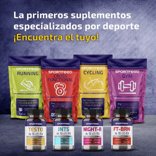 Imagen 7 de 7 de Sportfeed 90 Cápsulas Testosterona Fenogreco Maca L Arginina Sabor Sin Sabor