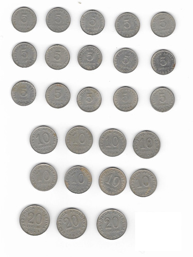 Ltc291. Lote De 26 Monedas Argentinas Antiguas. 