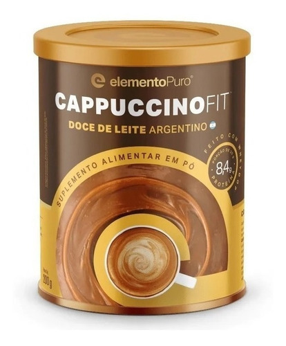 Capuccino Fit Doce De Leite Com Whey 200g - Elemento Puro