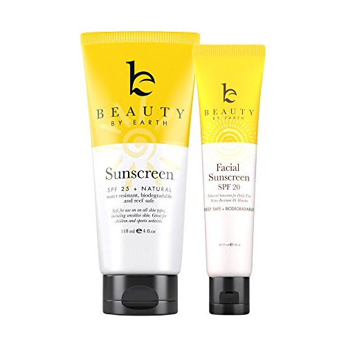 Kit De Protección Solar; Crema Facial Con Spf Y Sunblock Bun