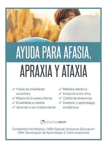 Ayuda Para Afasia, Apraxia Y Ataxia, De Stantina Akrotiriadou. Editorial Cyprus Library - Centre For The Registration, Tapa Blanda En Español