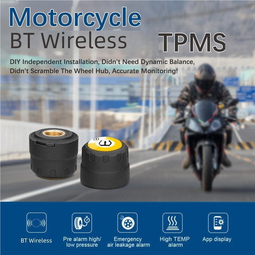 Sensor Externo Bluetooth De Presión De Neumáticos Para Motos