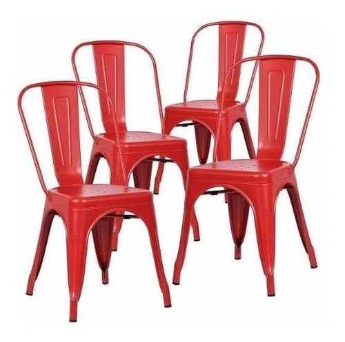Imagen 2 de 2 de Sillas Metalicas Tolix Bar Comedor Pack