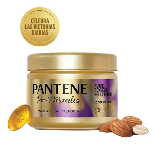 2 Pza Mascarilla Intensiva Pantene Pro-v Miracles Nutre, Ren