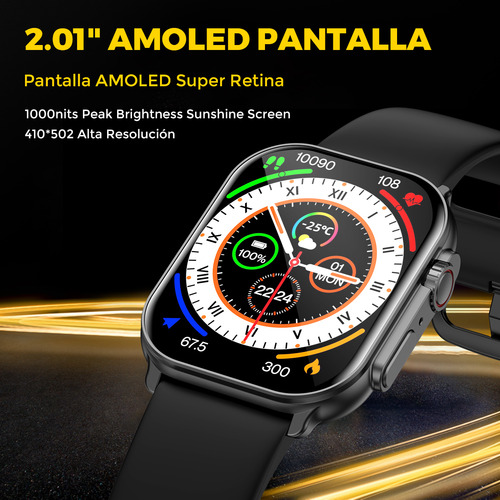 Imiki Sf1 Smartwatch 2.01'' Amoled Pantalla Con Llamadas