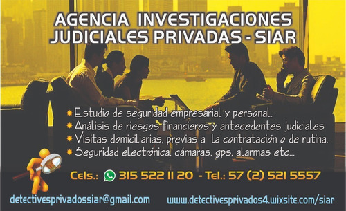 Imagen 4 de 10 de Detectives Pirvados Investigadores Siar - Cali Colombia