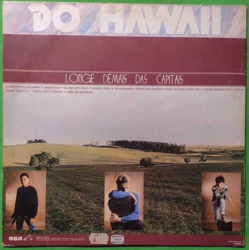Lp Engenheiros Do Hawaii Longe Demais Das Capitais Vinil (Usado)