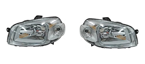 Par De Faros Fiat Uno 2013 2014 2013 2014 Fondo Cromado 