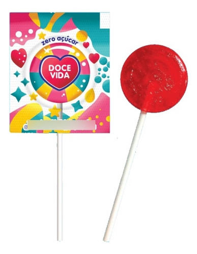 Pirulito Diet Frutas Sortidas Doce Vida 6 Unidades