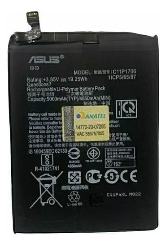 Ba-teria Asus Zenfone Max Pro M1 Zb601kl C11p1706 Original