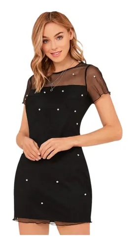 Vestidos con perlas cortos hotsell
