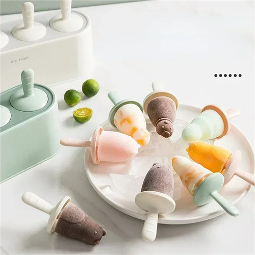 Juego De 4 Moldes For Paletas De Silicona Caseros