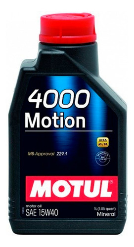 Aceite Motul 4000 Motion 15w40 12 Unidades 