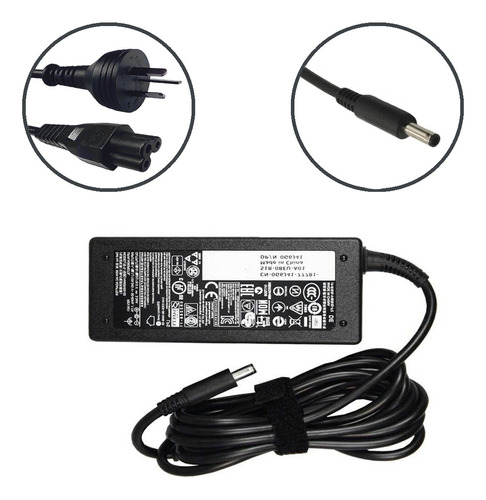 Cargador Dell Original Inspiron 14 15 17 Xps 19.5v 3.34a 65w Con Cable A La Pared De Regalo