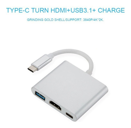 Imagem 1 de 2 de Adaptador Tipo C Para Hdmi Dex Station