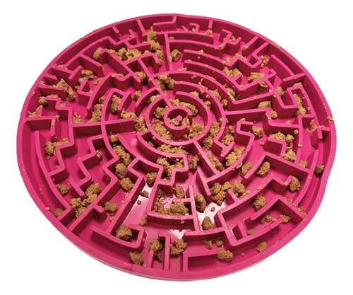 Brinquedo e Comedouro Pet Games Labirinto Pink para Cães e G