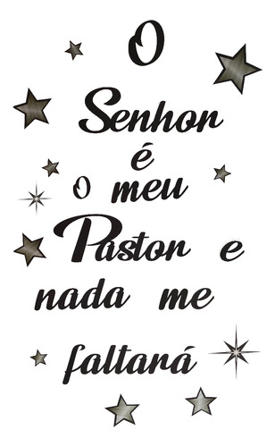 10 Adesivos Salmo 23 O Senhor É Meu Pastor E Nada Me Faltará