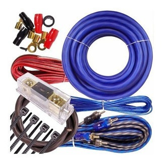 Kit De Cable Para Sonido Car Audio # 4 Con Fusiblera Termica