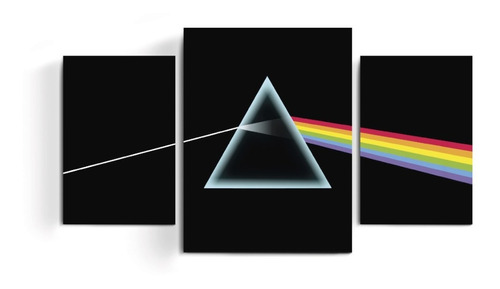 Cuadros Tripticos Pink Floyd Music Rock Wall The Dark Side +