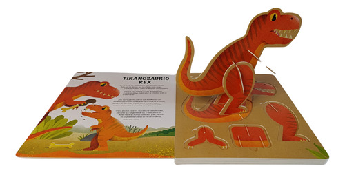 Libro Infantil Didáctico Figuras 3d Para Armar Dinosaurios