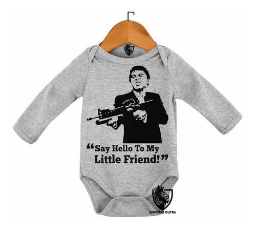 Body Bebê Baby Roupa Nenê Scarface Poderoso Chefão Al Pacino