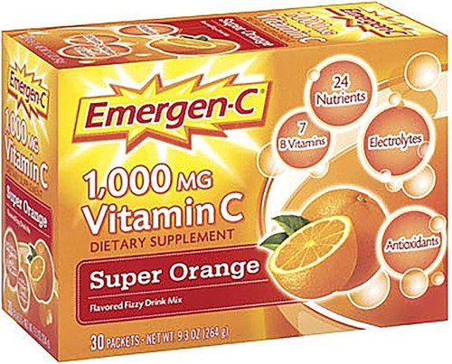 Emergen-c Super Orange 30 Pkts By Alacer Corp.