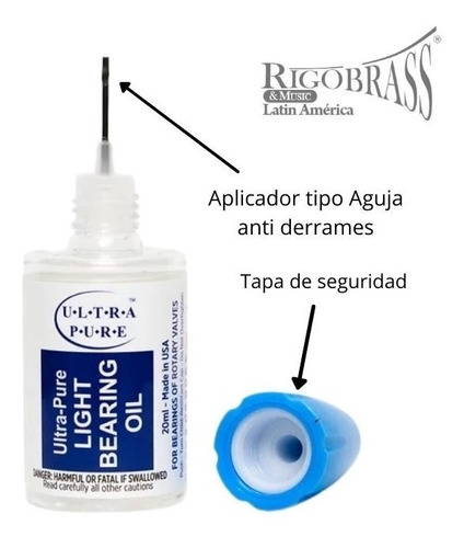Imagen 2 de 4 de Aceite Key Oil Ligero Para Llaves Y Rodamientos Instumentos
