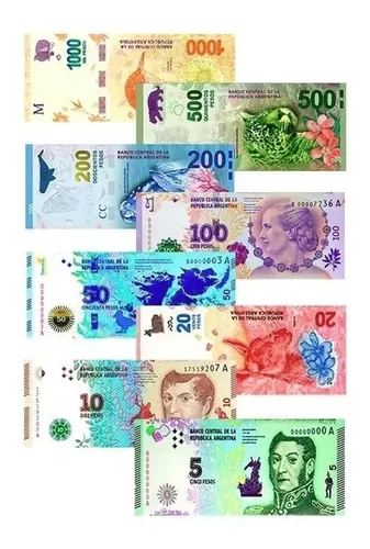 Billetes Argentinos Didactico Dinero Juguete X80 Modelo 2018