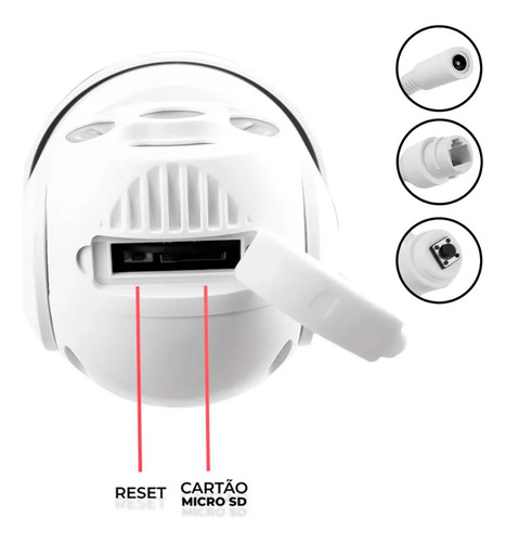 Câmera De Segurança Com Armazenamento Em Nuvem Ip 3.0mp
